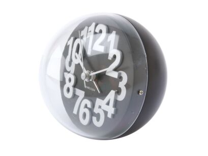 Budzik KARLSSON Numbers In Relief czarny