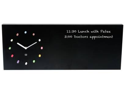 Zegar ścienny KARLSSON Chalkboard czarny
