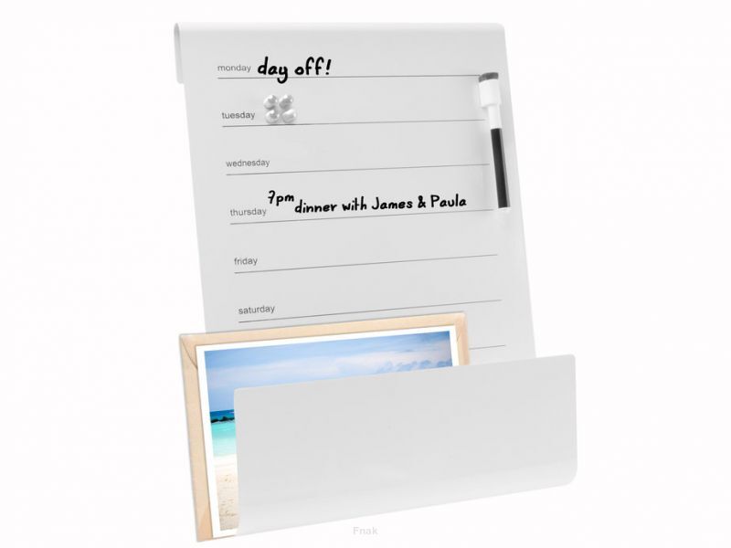 Tablica magnetyczna, organizer Present Time Curve biała