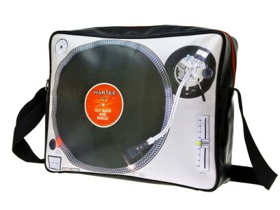 Extravagant DJs shoulderbag Turntable with photo print
