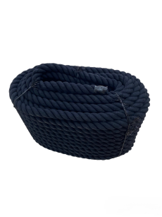 Lina bawełniana czarna 40 mm - 50 metrów bieżących