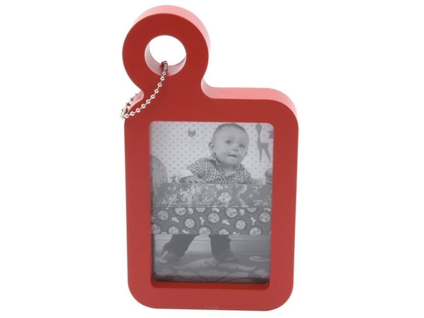 Photo frame HANG ON red