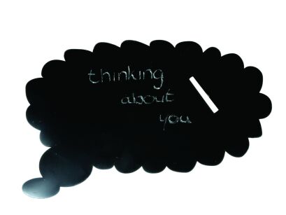 Przyklejana czarna tablica Think WANTED