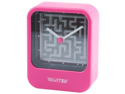 Zegar biurkowy Time To Get Lost różowy WANTED