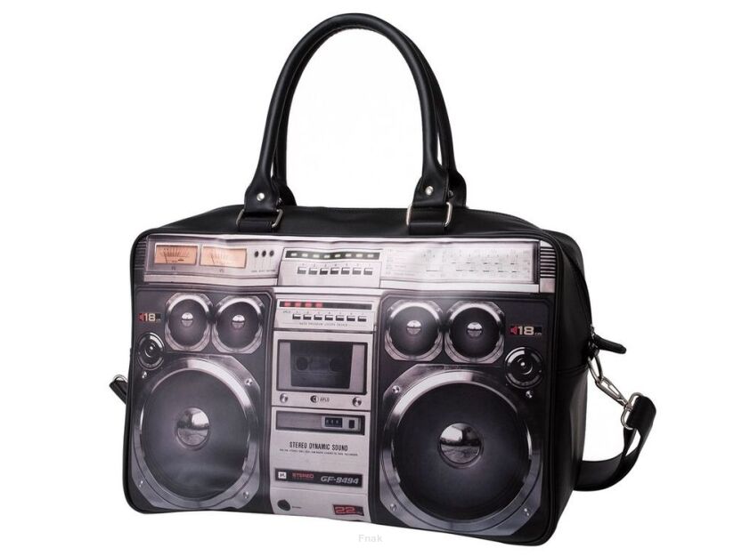 Torba na ramię WANTED z nadrukiem magnetofonu