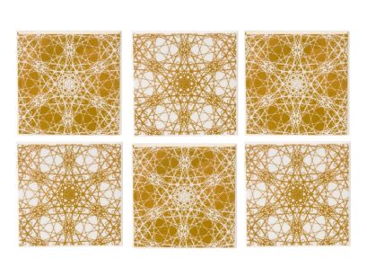 Podkładki na stół WANTED Flower Web ceramiczne