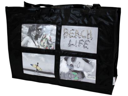 Torba WANTED z 4 kieszeniami na zdjęcia czarna