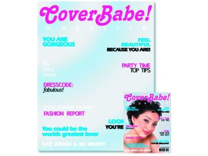 Lustro dekoracyjne WANTED Magazine Cover CoverBabe