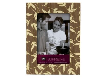 Ramka na zdjęcie PT Falling Leaves orzechowo-kremowa